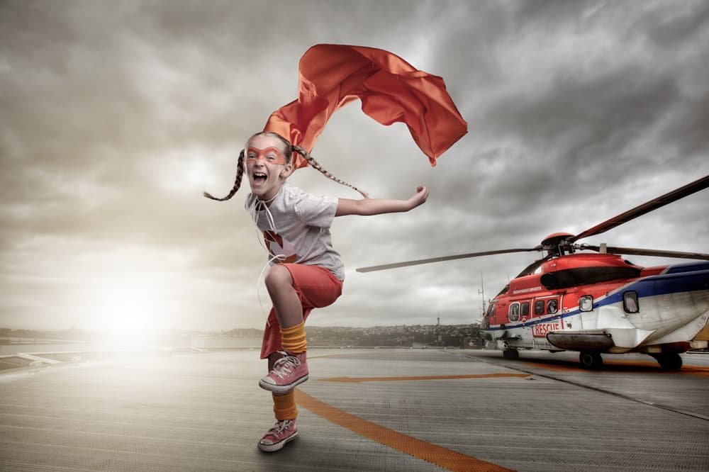 Little Hero's Rescue Flight by John Andre Aasen — canvas wall art