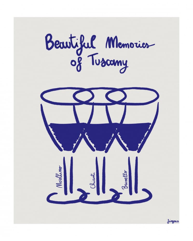 Tuscan Wine Memories by Giulia Mora — canvas wall art