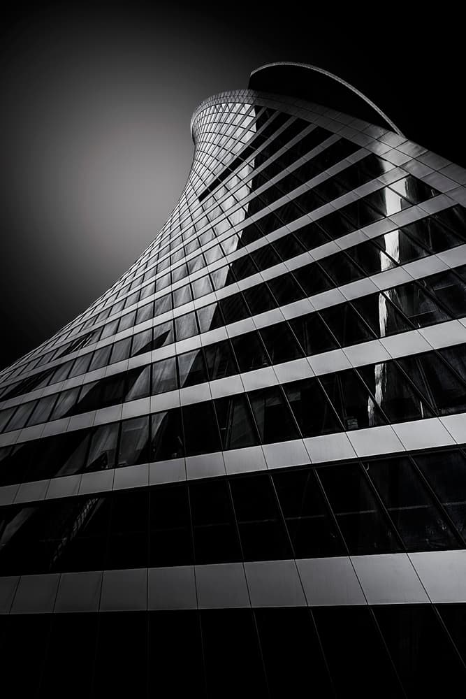 Modern Twisted Skyscraper by Eli Matityahu — canvas wall art