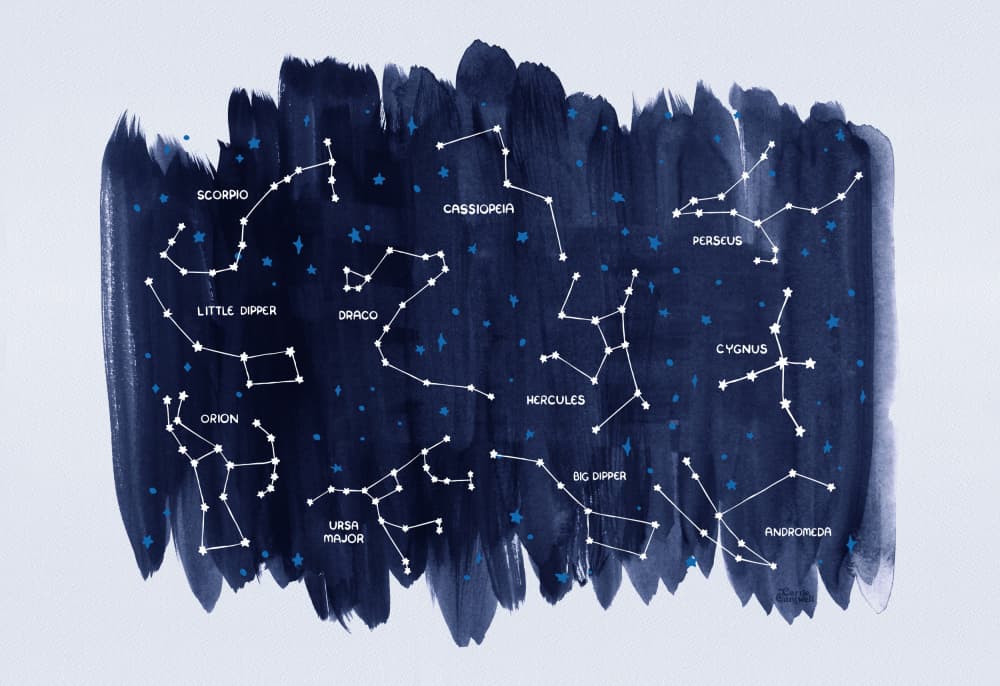 Constellations by Carrie Cantwell — canvas wall art