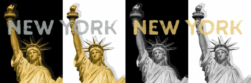 New York Liberty Icon by Melanie Viola — canvas wall art