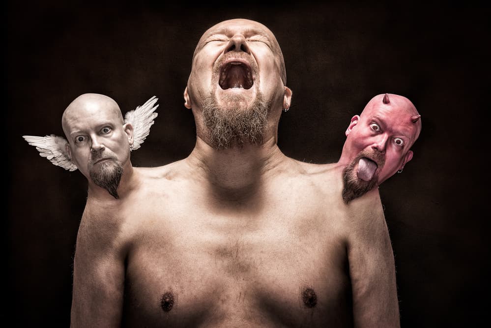 Screaming Inner Conflict by Petri Damstén — canvas wall art