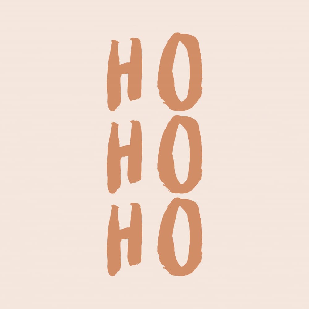 Festive Ho Ho Ho by Orara Studio — canvas wall art