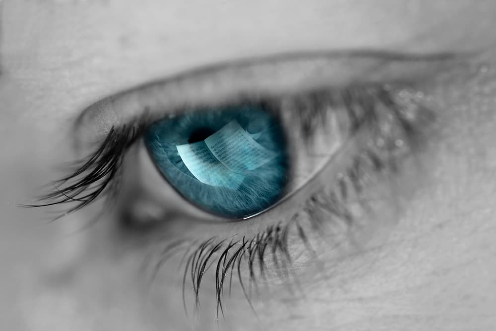 Focused Blue Eye by Xavier Garci — canvas wall art