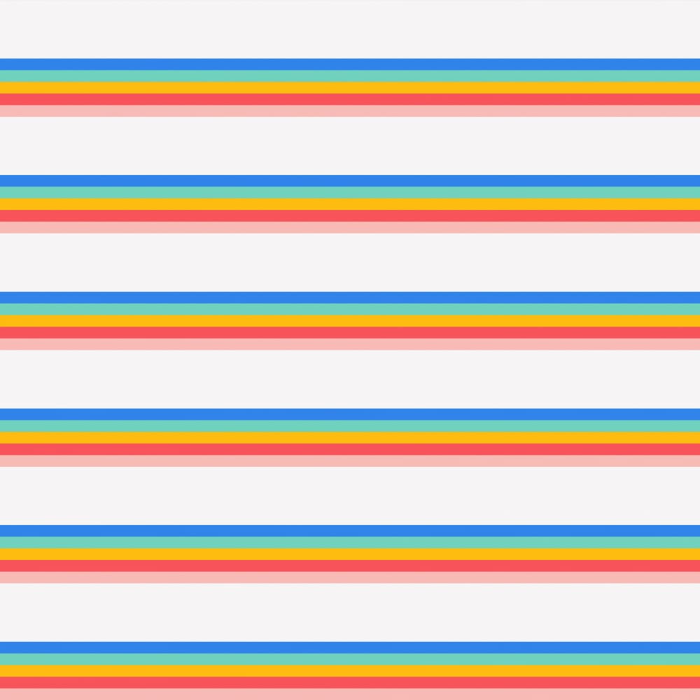 Colorful Horizontal Stripes by Carolina Rowlinson — canvas wall art
