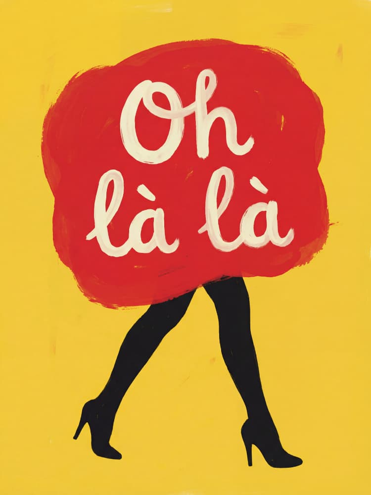 Oh Là Là Fashion Legs by Andreas Magnusson — canvas wall art