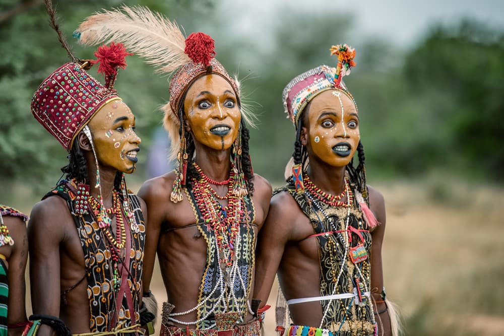 Wodaabe Cultural Adornment by Trevor Cole — canvas wall art