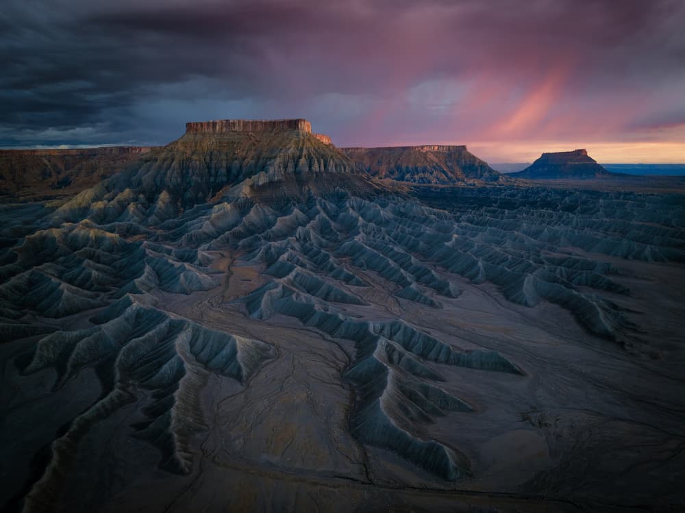 Twilight Badlands Rainbow by Chao Feng 天馬 — canvas wall art