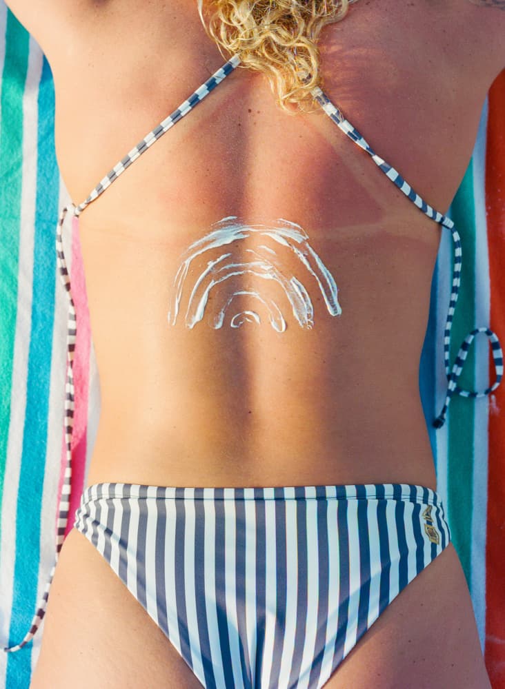 Sunscreen Summer Back by Bethany Young — canvas wall art