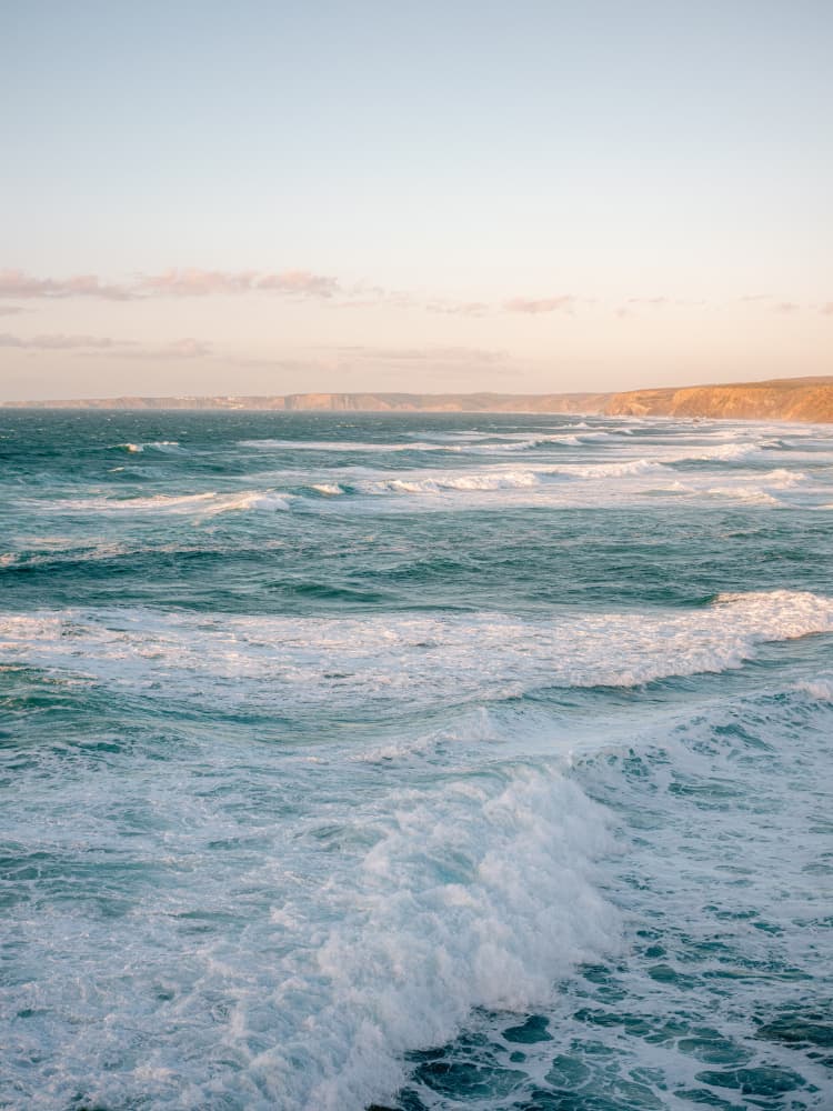 Praia Bordeira waves Portugal by Raisa Zwart — canvas wall art