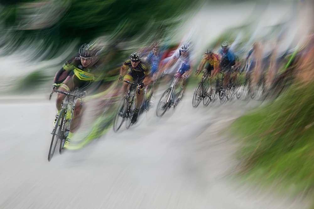 Speedy Bike Race by Milan Malovrh — canvas wall art