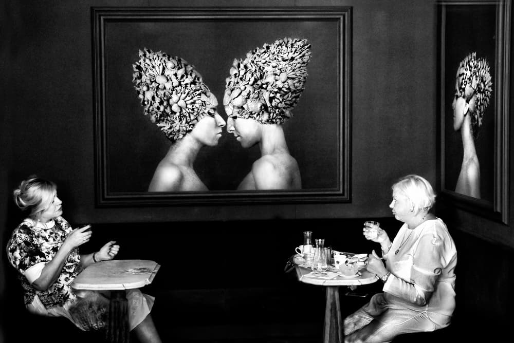 Cafe Art Reflection by Giovanni Cavalli — canvas wall art
