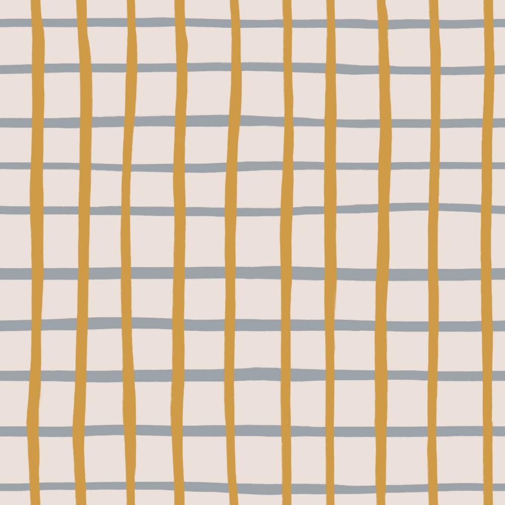 Hand Drawn Grid Pattern by Menina Lisboa — canvas wall art