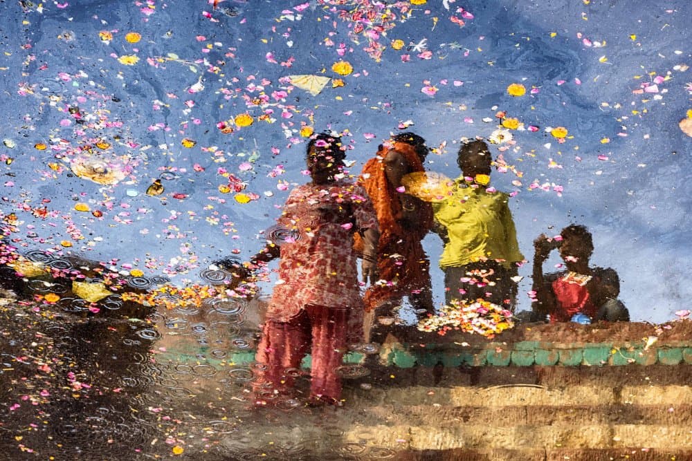 Colorful Festival Reflections by Gabi Pontes — canvas wall art