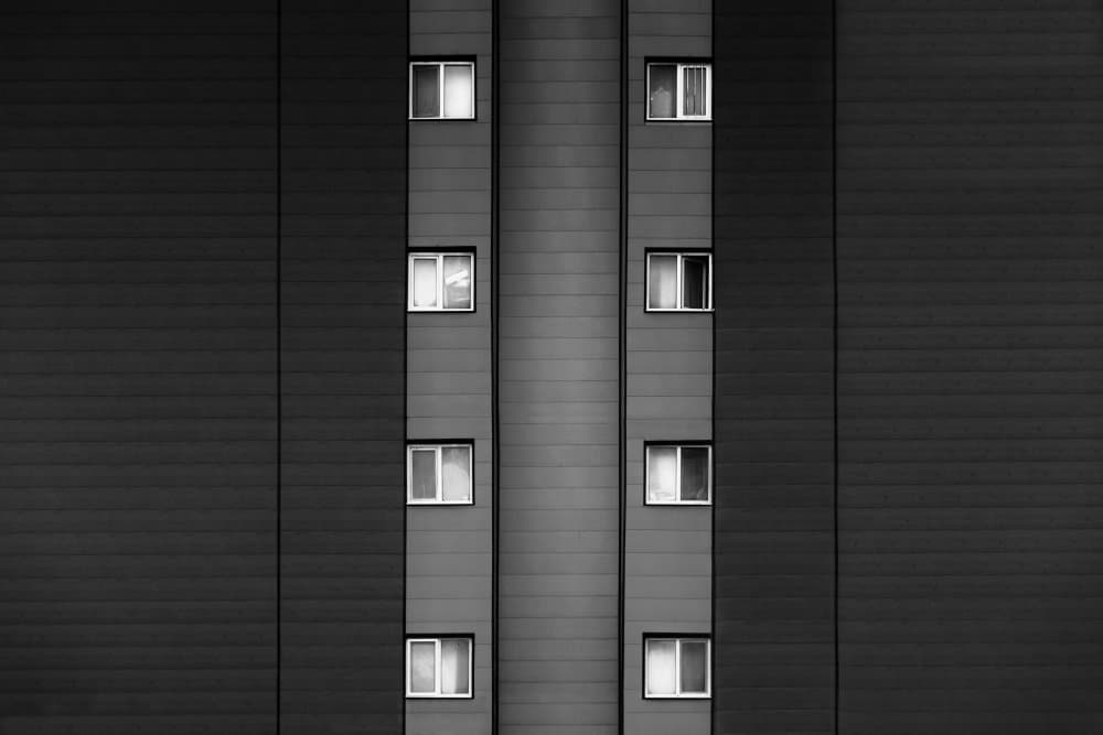 Modern Building Windows by amir masoud arabshshi — canvas wall art