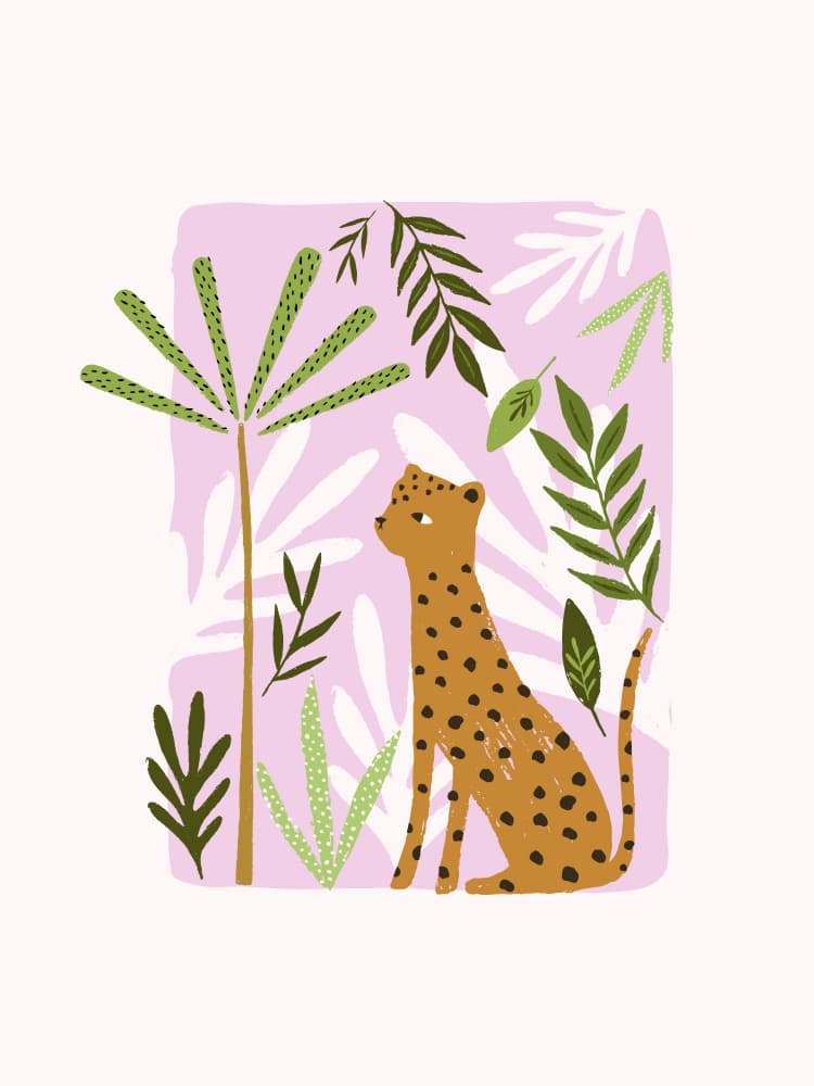 Peaceful Jungle Leopard by Aislinn Simmonds — canvas wall art