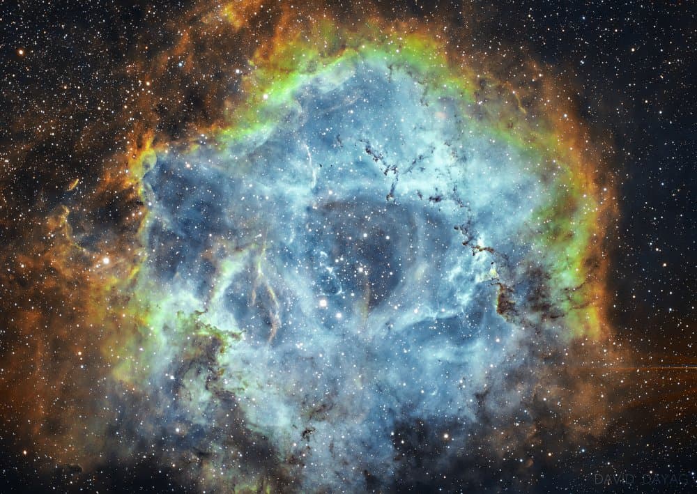 Colorful Cosmic Nebula by David Dayag — canvas wall art