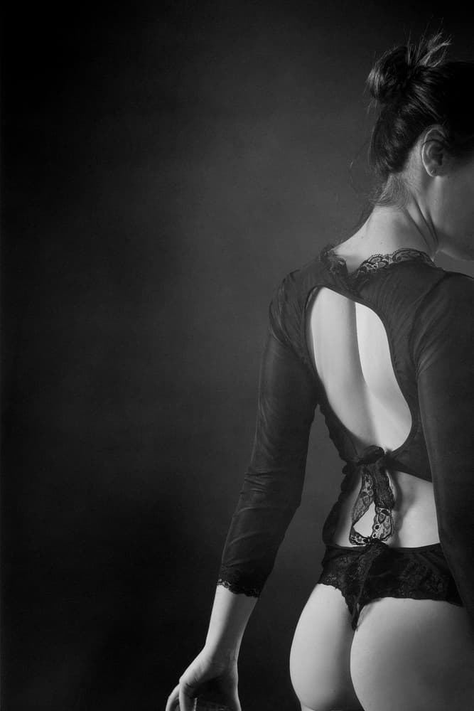 Elegant Open Back by Olga Mest — canvas wall art