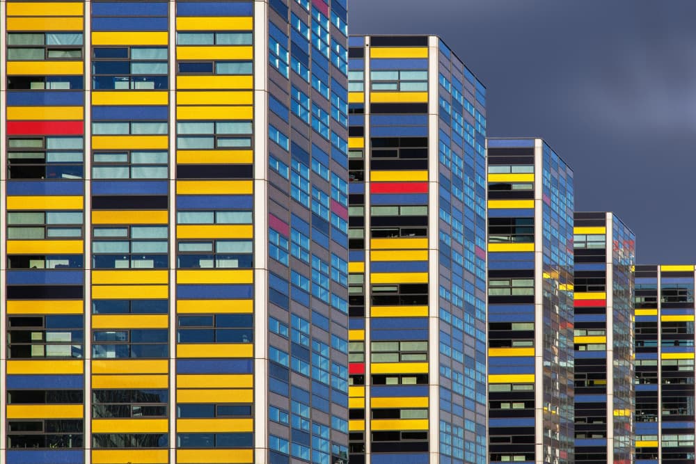 Bold Urban Architecture by Theo Luycx — canvas wall art