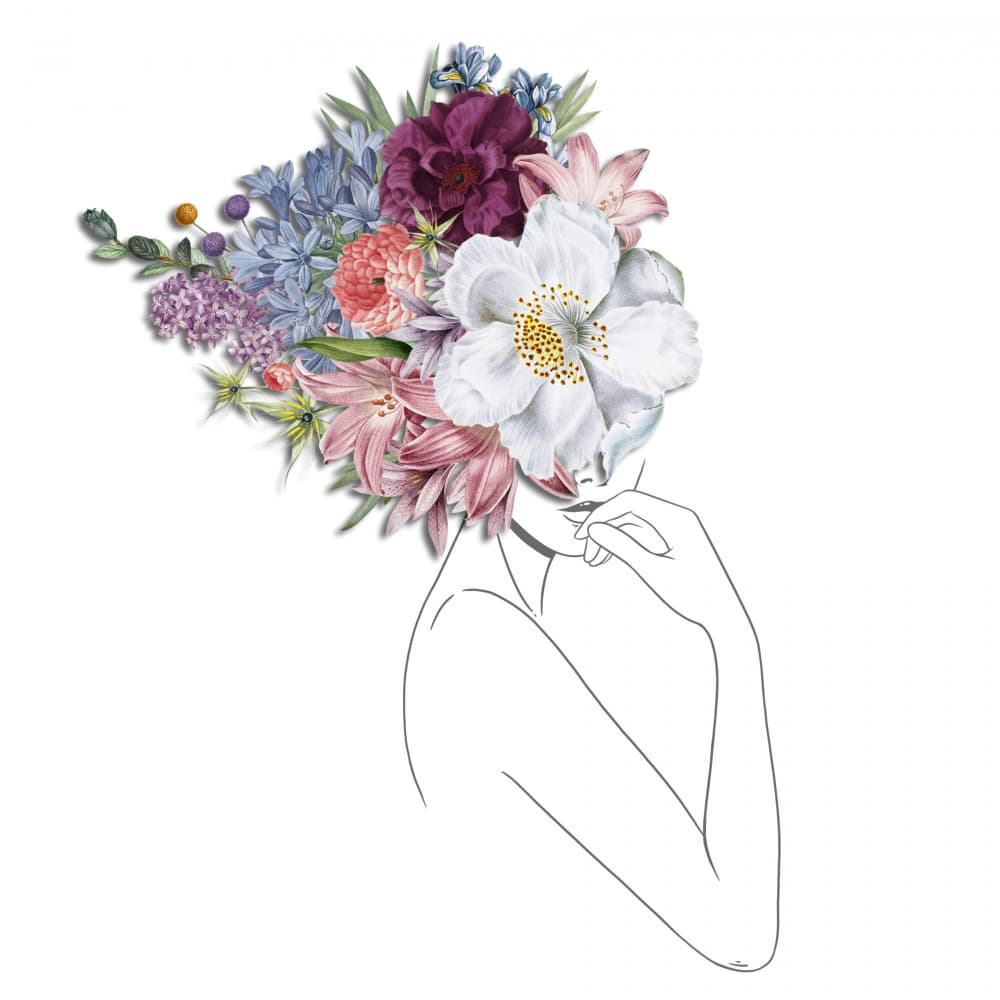 Blossoming Woman by Marja van den Hurk — canvas wall art