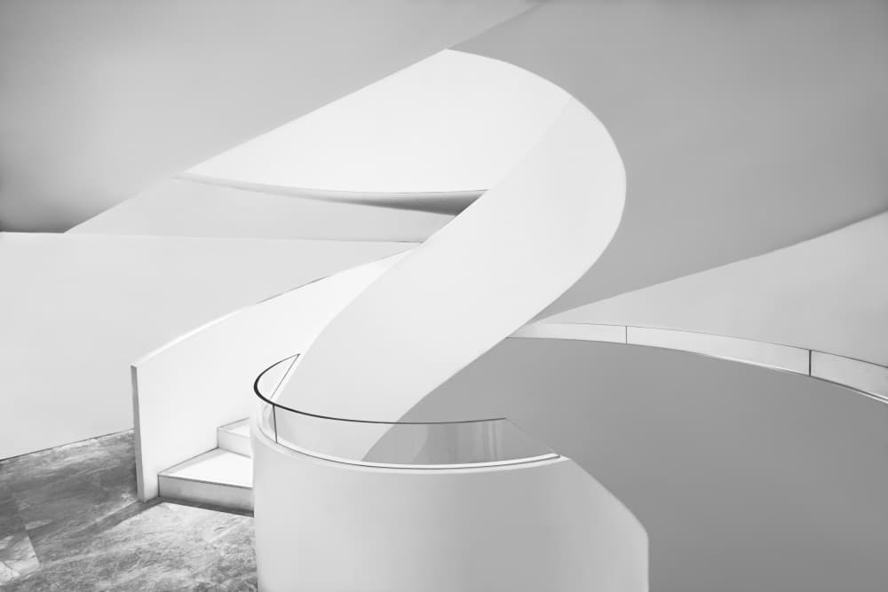 Modern Spiral Staircase by konglingming — canvas wall art