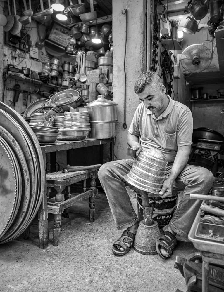 Traditional Metal Artisan by Bashar Alsofey — canvas wall art