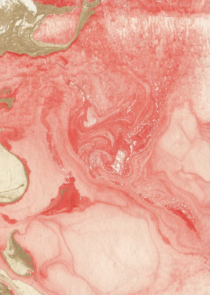 Coral Gold Marble Swirl by Santhosh ch — canvas wall art