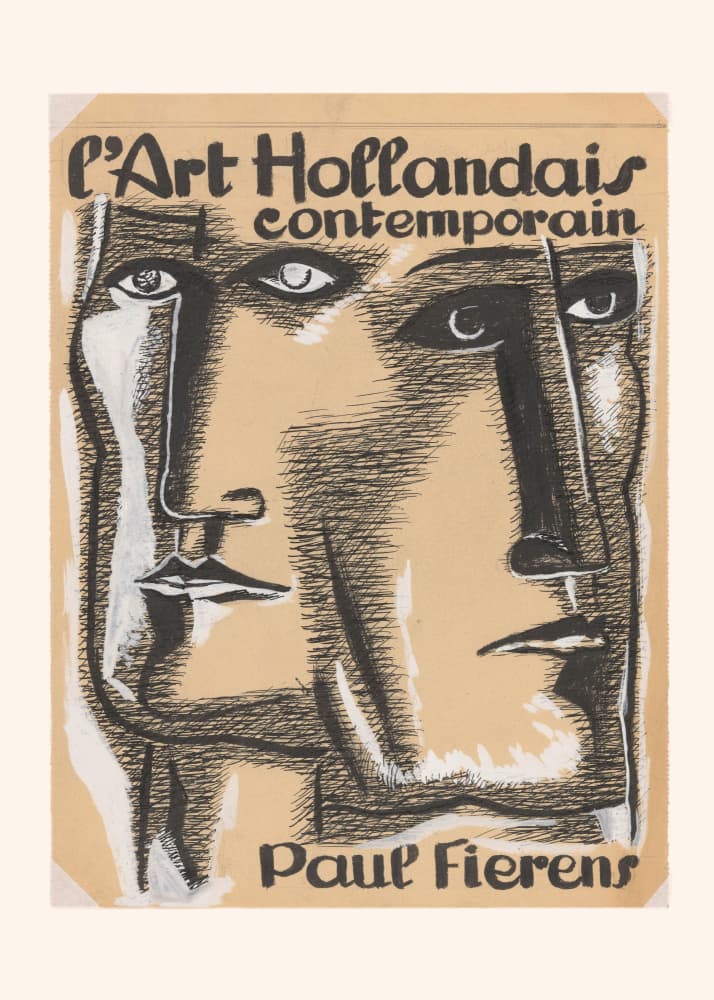 Ontwerp Boekomslag L'art Hollandais Contemporain 1933 by Leo Gestel — canvas wall art