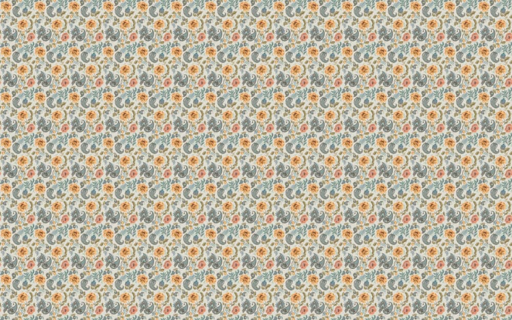 Vintage Floral Pattern by Annick — canvas wall art