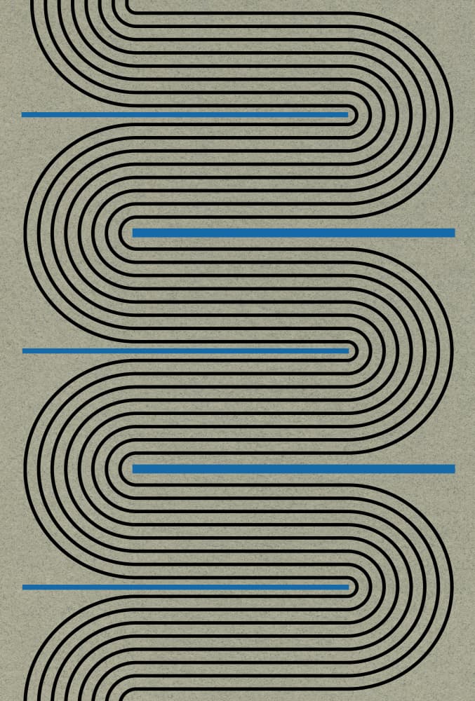 Curved Pathways by THE MIUUS STUDIO — canvas wall art
