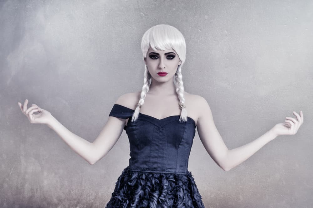 Mysterious Blonde Doll by Bogdan Negoita — canvas wall art