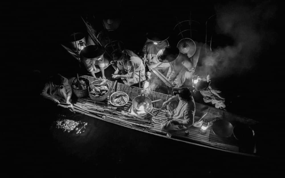 Traditional River Dinner by ADIREK M — canvas wall art
