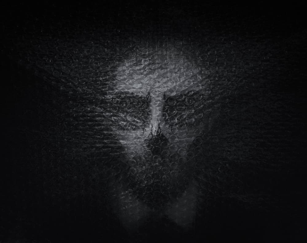 Dark Textured Skull by Yuri Shepelev — canvas wall art