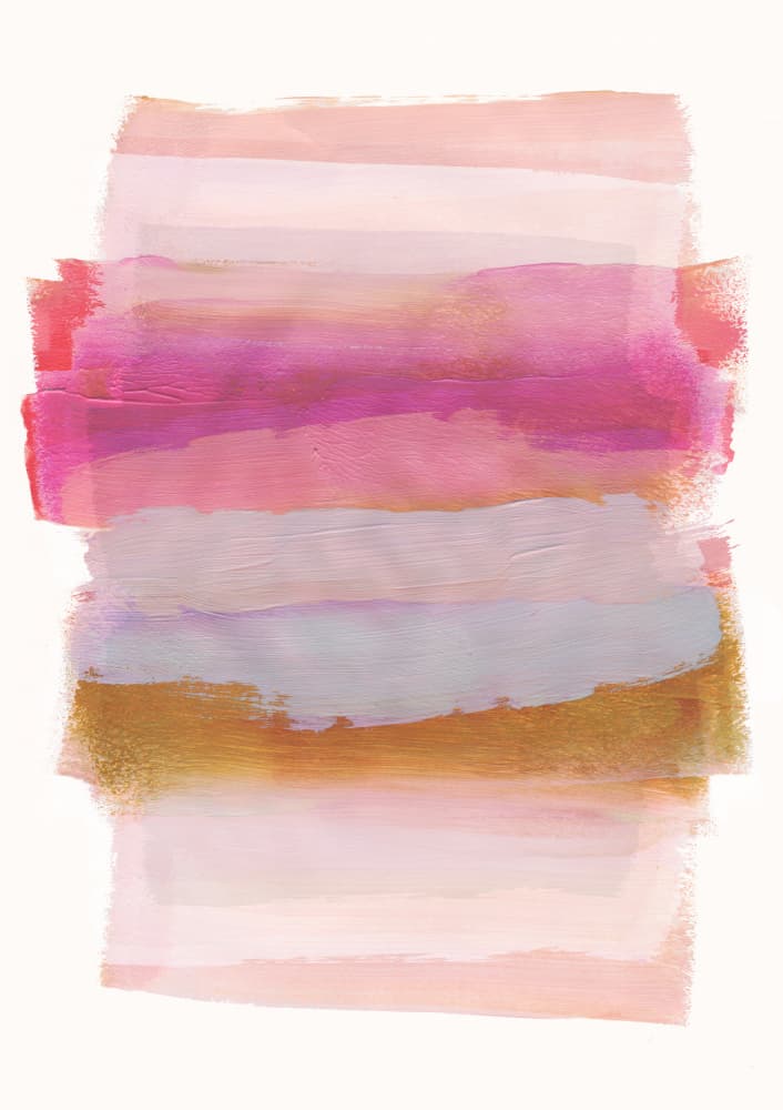 Abstract Brush Strokes 45 A1 by Mareike Böhmer — canvas wall art
