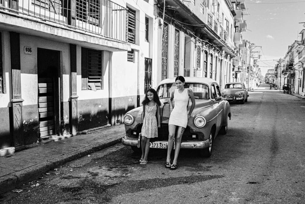 Havana Women Classic Car by Ken Frank — canvas wall art