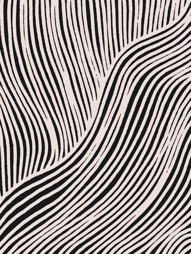 Flowing Stripes by Treechild — canvas wall art
