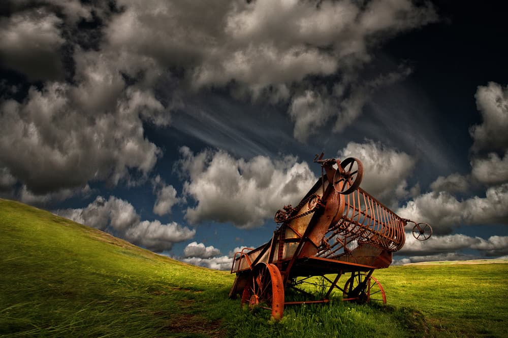 Old Farm Relic Sky by Þorsteinn H. Ingibergsson — canvas wall art