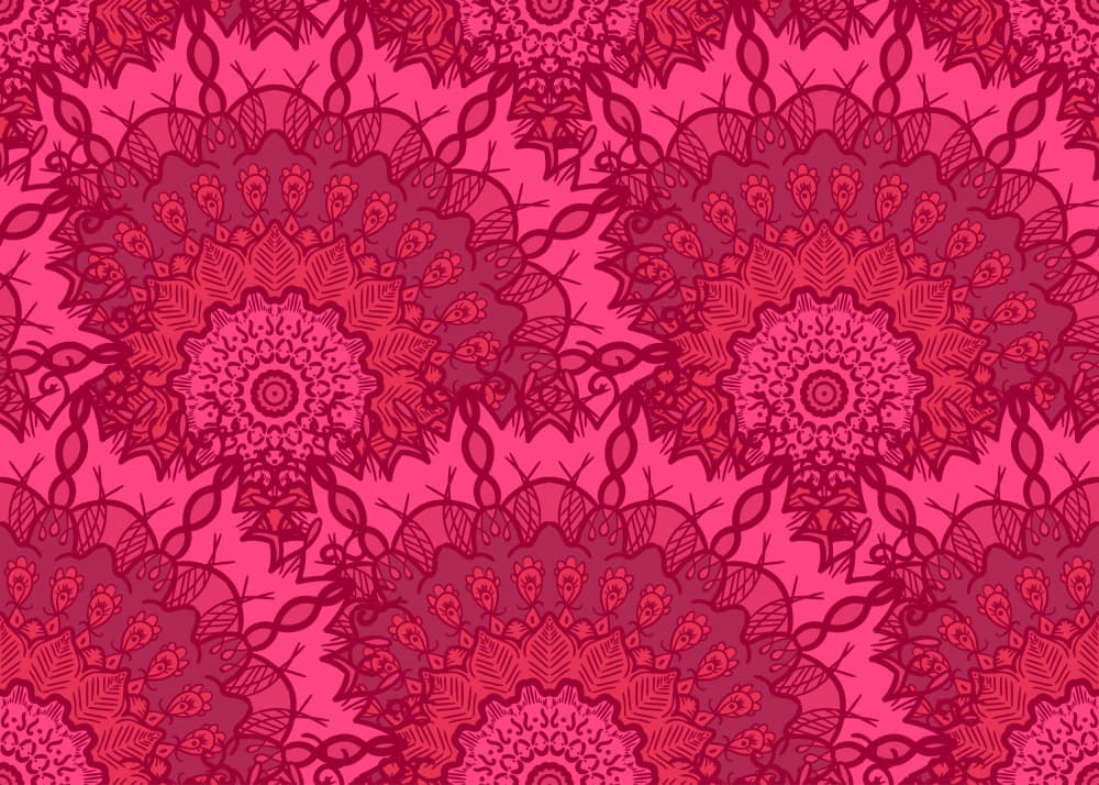 Intricate Pink Mandalas by Marika Barsrsind — canvas wall art