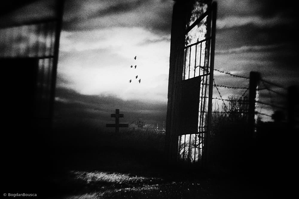 Dark Gateway Cross by Bogdan Bouşcă — canvas wall art