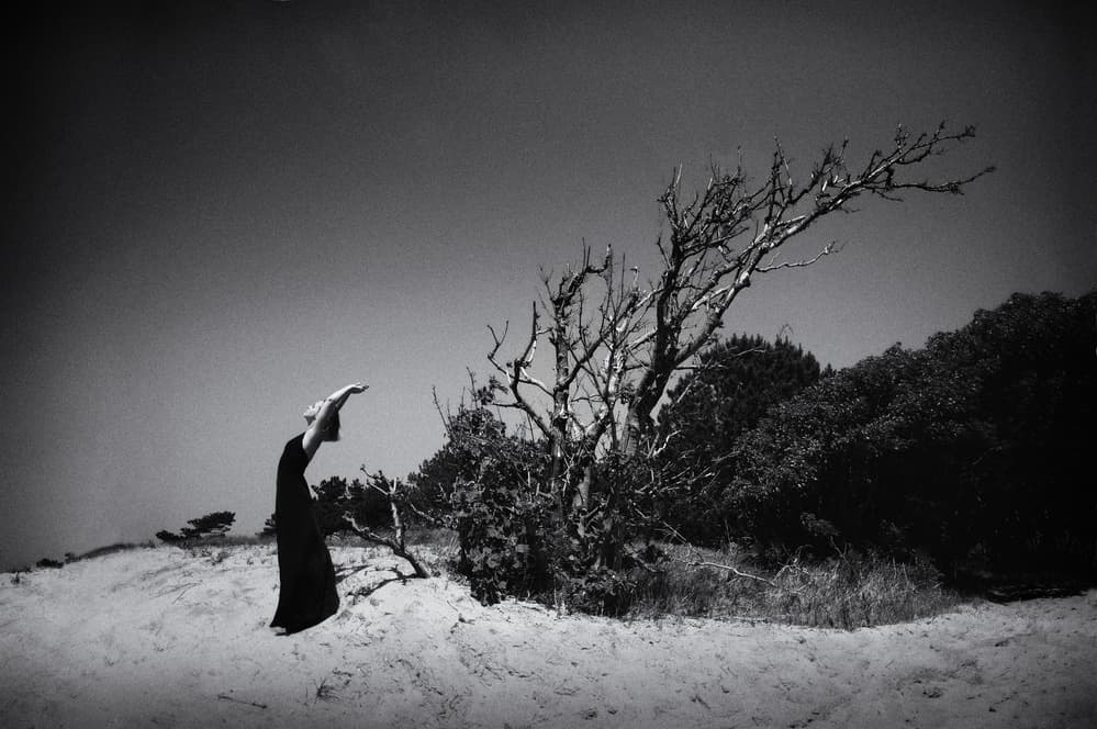 Solitary Figure Landscape by Klaus Grimm — canvas wall art
