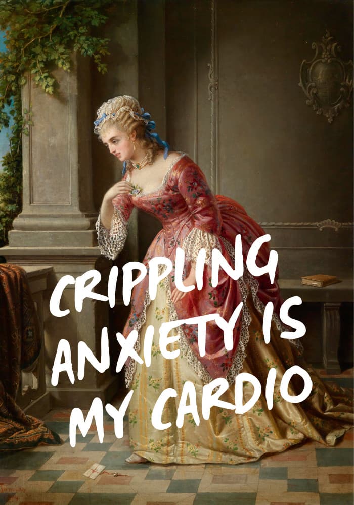 Humorous Classical Anxiety by Athene Fritsch — canvas wall art