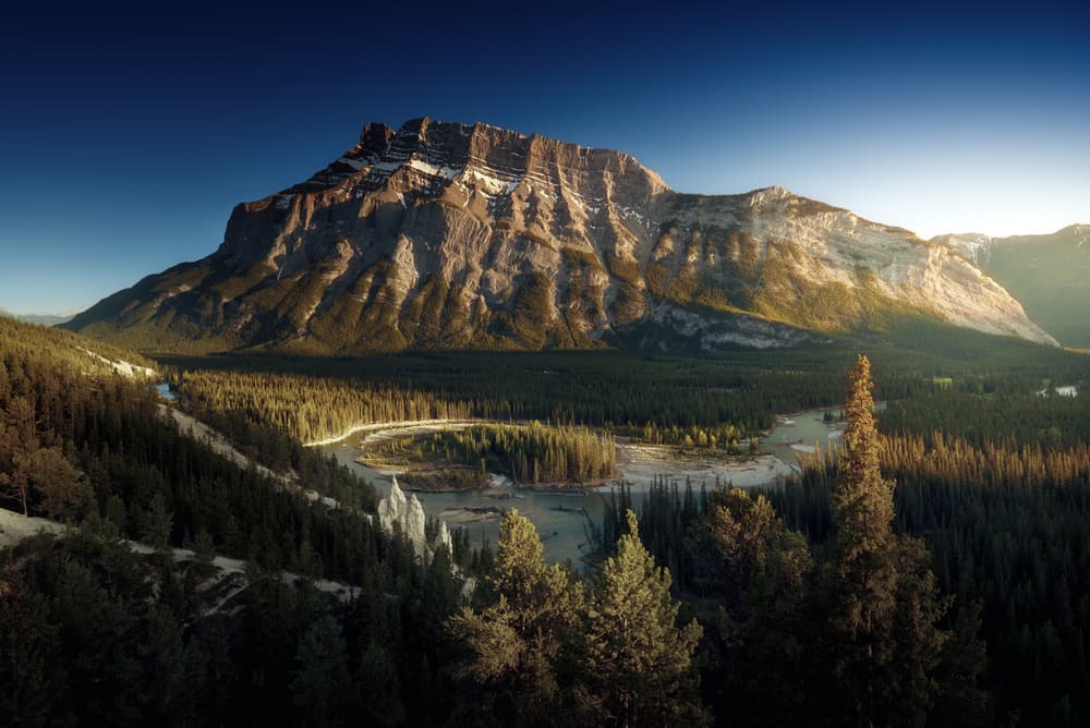 Sunrise Mountain River Valley by Juan Pablo de Miguel — canvas wall art