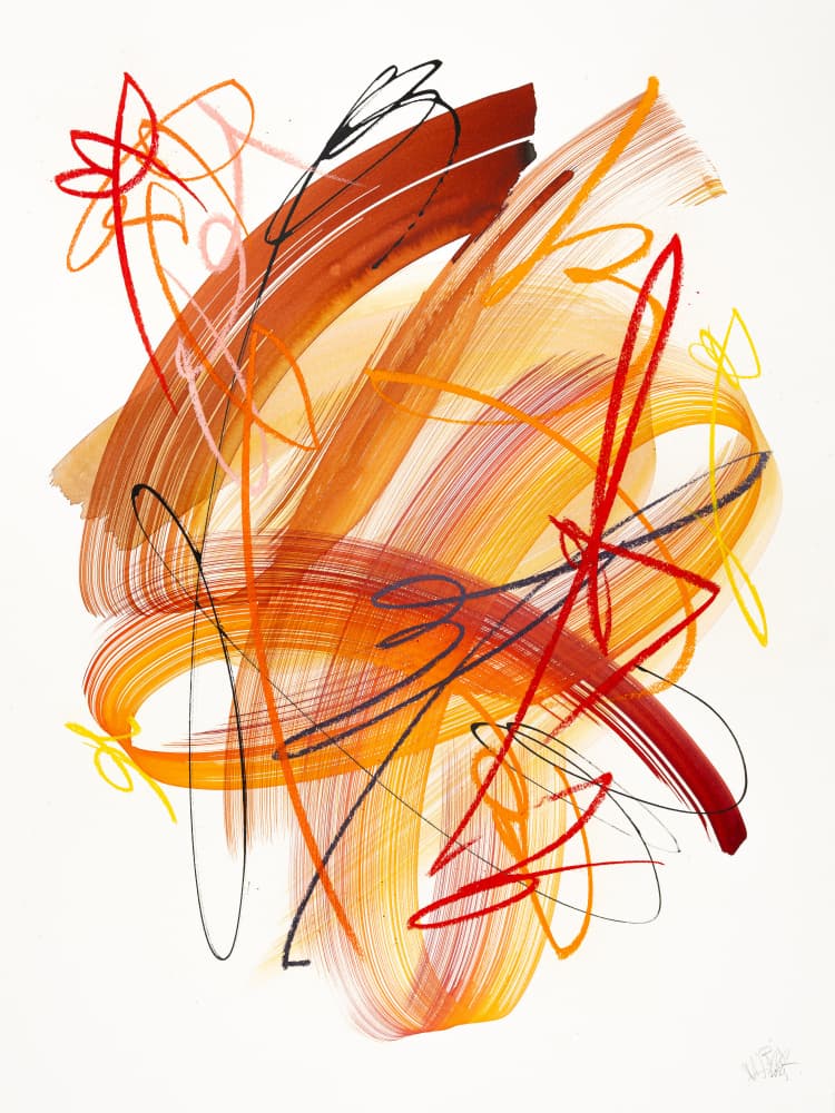 Dynamic Warmth by Mette Rix — canvas wall art