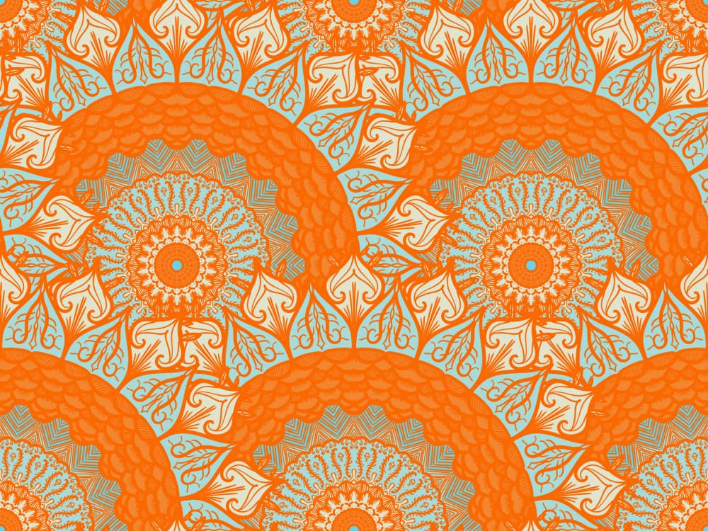 Ornate Mandala Floral by Marika Barsrsind — canvas wall art