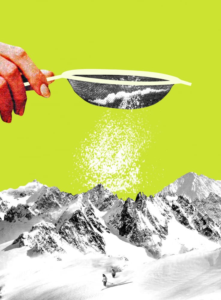 Sifting Powder Snow by Circular Concepts — canvas wall art