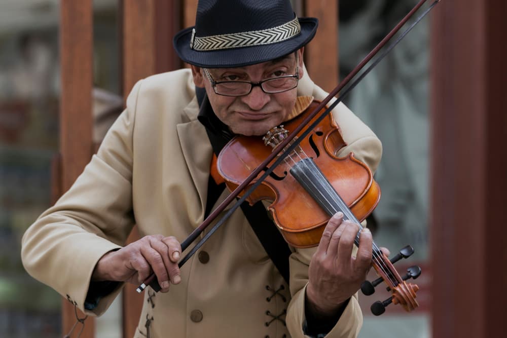 Expressive Violinist by Carla Coanda — canvas wall art