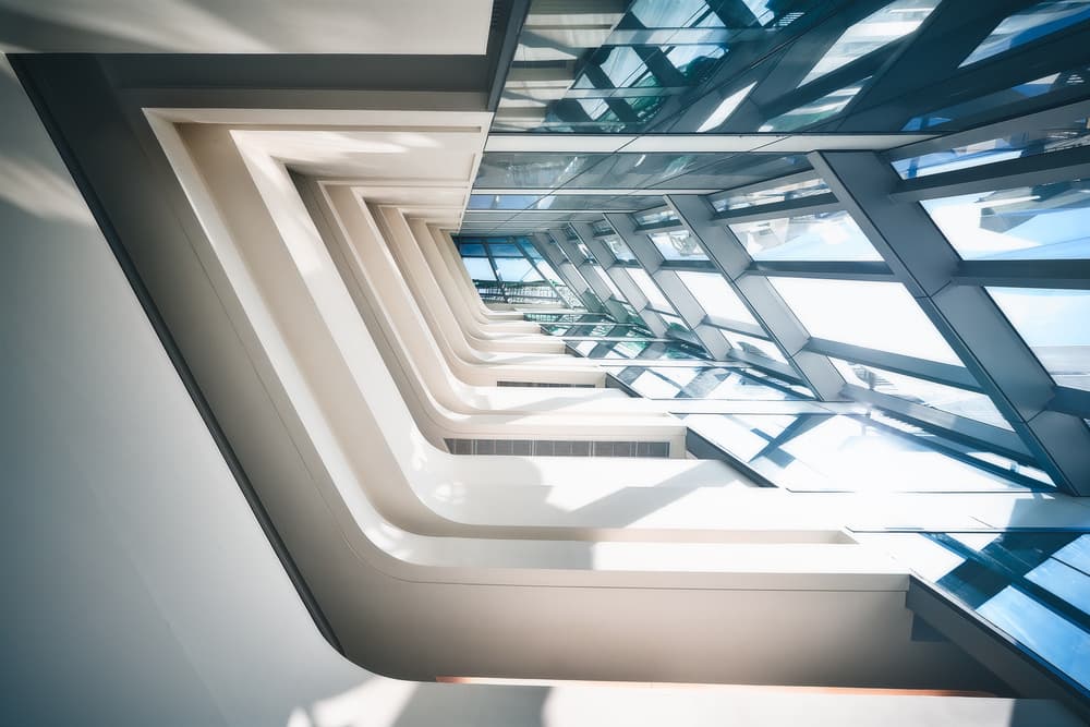 Modern Glass Architecture by Javier de la Torre — canvas wall art