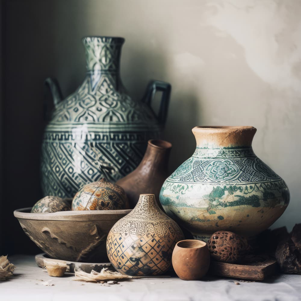 Ornate Vessel Still by Treechild — canvas wall art