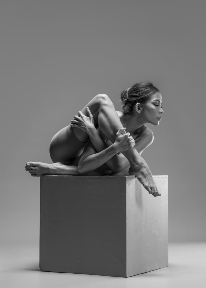 Sculptural Body Balance by Sita Gramich — canvas wall art