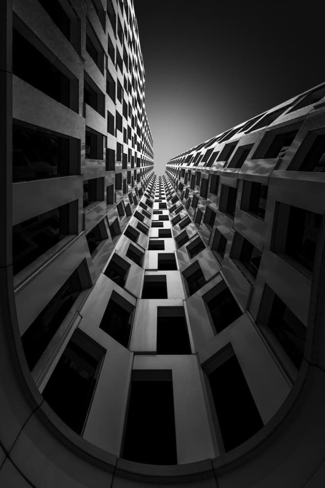Upward Urban Geometry by Luigi Greco — canvas wall art